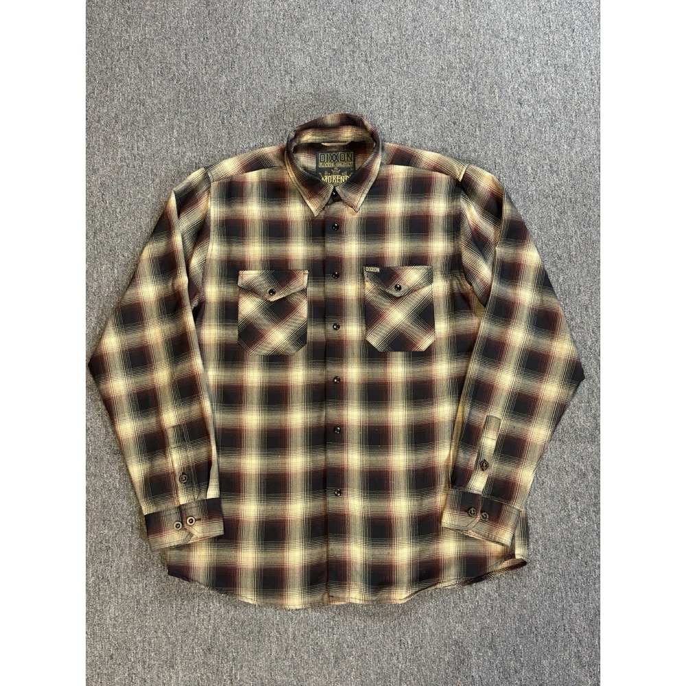 Dixxon Flannel Company‎ Moreno Long Sleeve Pearl Snap Button Front Men's Size L